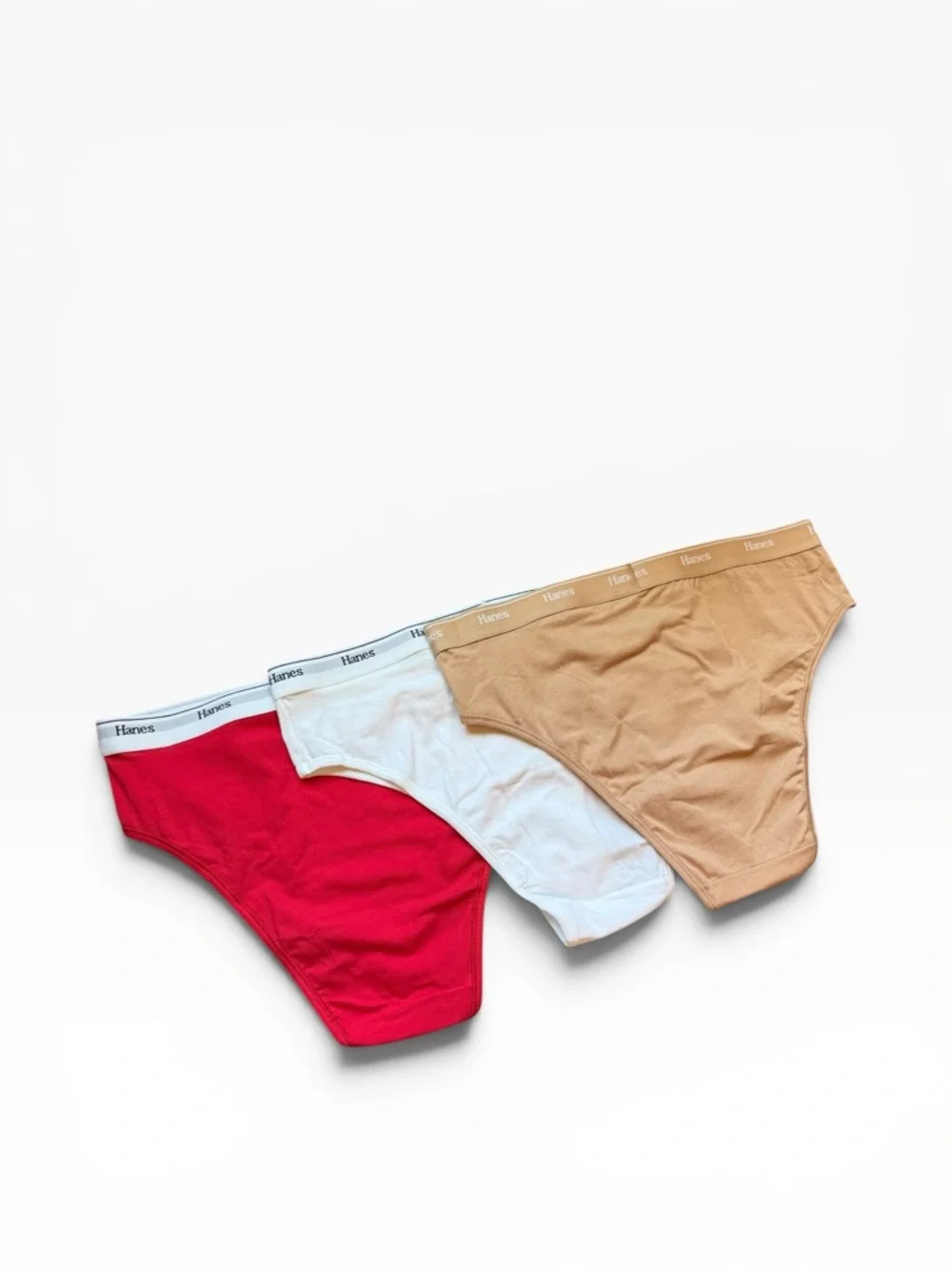 Hanes Women's‎ Bikini Briefs Set - Red and White